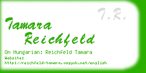 tamara reichfeld business card